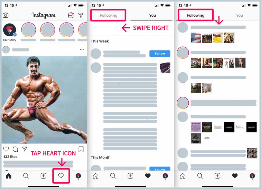 steps to see your followers' activity on instagram